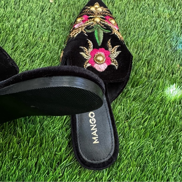 Mango Black Mules with Floral Embroidery - Picture 8 of 8